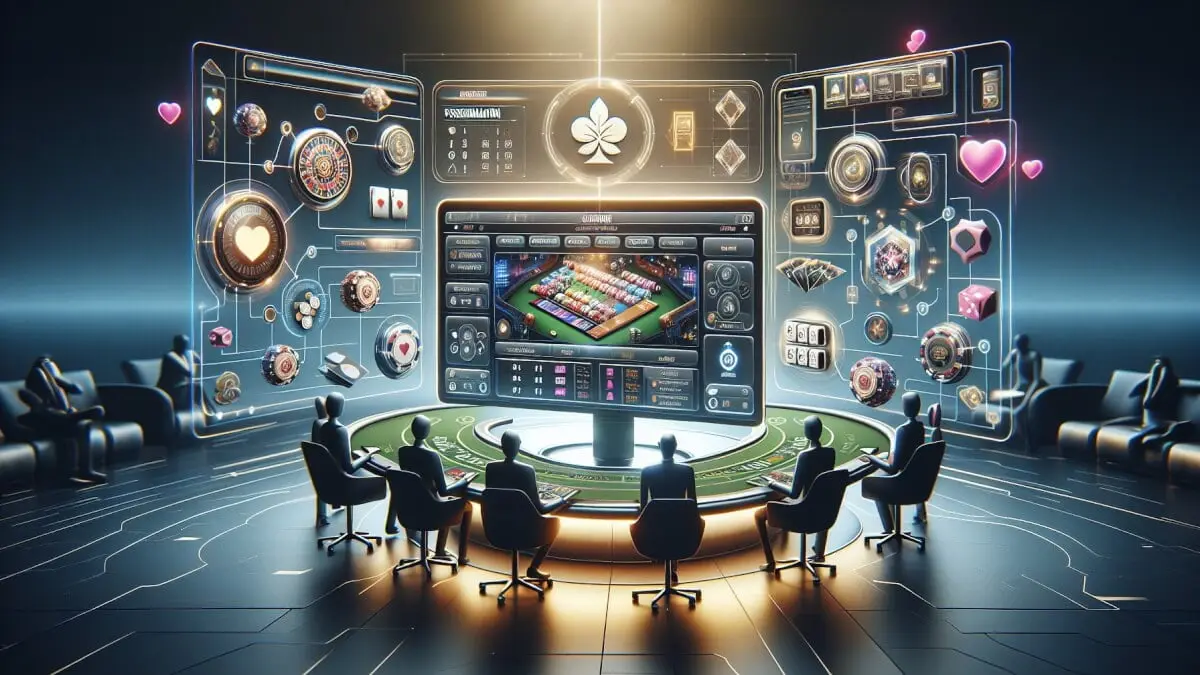 Trender i dagens nätcasinon – från design till teknologi illustration